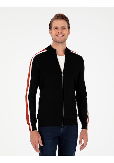 Pierre Cardin Erkek Siyah Hırka Triko 50296447-vr046 Siyah