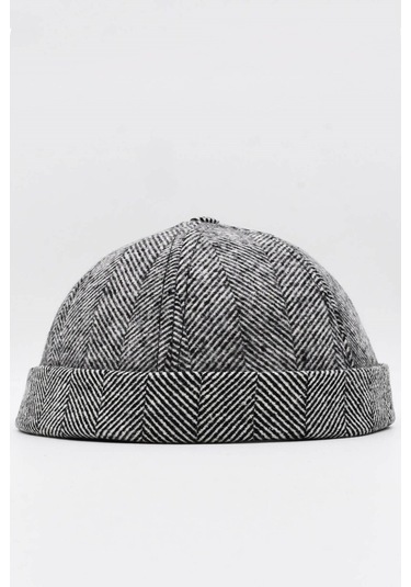 Kışlık Yeni Stil Yün Retro Hip-Hop Docker Şapka Siyah-Beyaz-Diğer-Standart