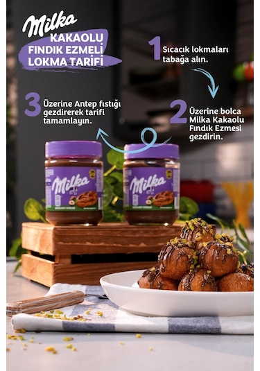Milka Spread Hazelnut Sürülebilir Çikolata Kakaolu Fındık Ezmesi 350 Gr - 2 Adet
