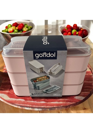 3 Katlı Sefer Tası Çok Renkli