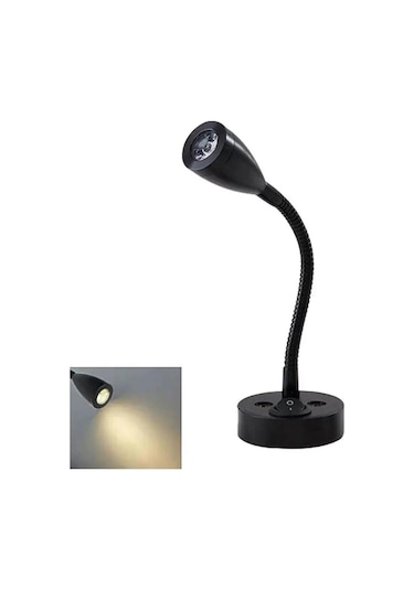 Tyt Led Okuma Lambası Günışığı 12v 3w - Siyah-744