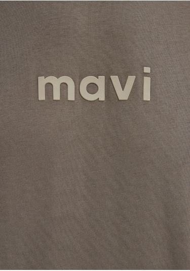 Mavi - Mavi Logo Baskılı Kahverengi Tişört 0612732-83866 Kahverengi