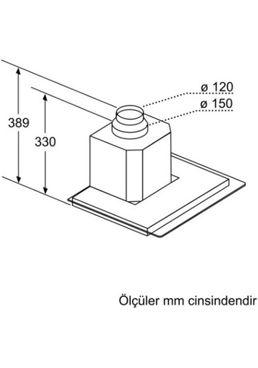 Siemens LC66GCD50T iQ300 Duvar Tipi 60 CM Davlumbaz