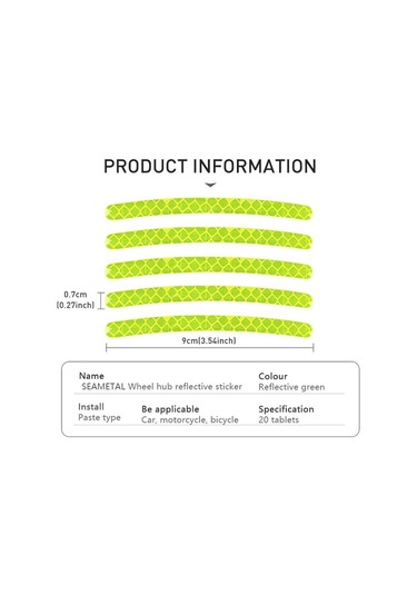 Yeşil Evrensel Araba Yansıtıcı Bant Uyarı Işareti Yansıtıcı Açık Uyarı Şerit Aksesuarları Bmw Için Dış Araba Kapı Çıkartmalar