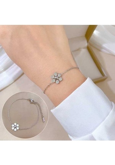 Dancemonkey Titanyum Çelik Hip Hop Bilezik Altın Moda Temperament Basit Bilezik-gsl49 - Modern Stil Hip Hop Bilezik Metalik