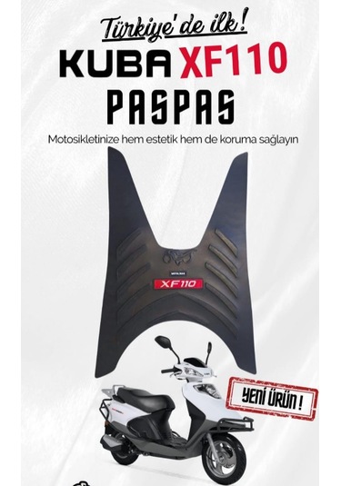 Kuba Xf110 Paspas Kaymaz Taban Kırmızı Logo Kalın