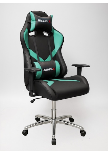 Oyuncu Koltuğu Basic Krom Ayak Turkuaz Renk