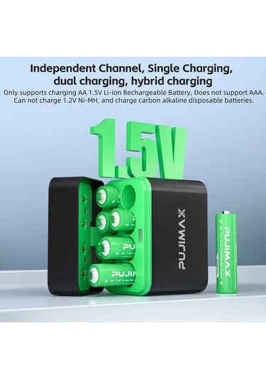 Besthome1 Dream011 Pujımax 8 Yuvalı 1 5v Lityum Kutu 8 Aa Pil Yenileme Hızlı Başlatma