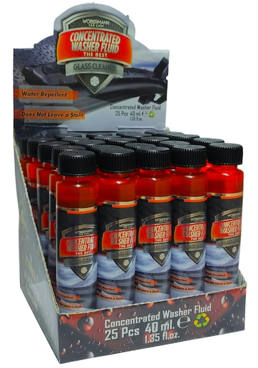 Wöbermann Oto Konsantre Cam Suyu Temizleme Sabunu (Özel Kutusunda) 25 x 40 ML
