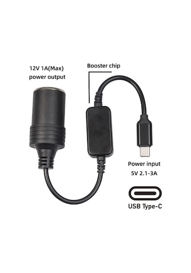 Pazly Yuvası Yüksek Type-c Suofeng Şarj Güçlü Dönüştürücü Dayanımlı Çakmak Araç Aleti 12w - Mr