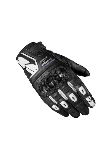 Spidi G-carbon Yazlık Deri Motosiklet Eldiveni Siyah-beyaz