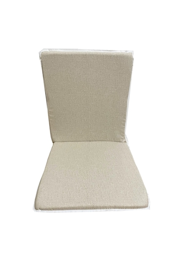 Sandalye Minderi Arkalıklı Fermuarlı Süngerli-6 Adet(Krem Kırçıl (532429788)