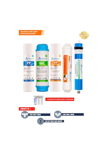 Su Arıtma Filtresi – Açık Kasa Su Arıtma Cihazı 10 İnç - 5 Li Filtre Seti