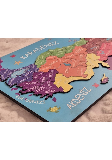 Ankebut Kabartmalı Türkiye Haritası Ve Komşu Ülkeler, Denizler