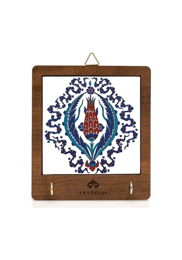 Anadoliamağazacılık Çini Serisi Lale Ve Nar Seramik Dekoratif Askılık Diğer