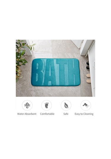 Singree Kahverengi Flannel Banyo Paspası 45x75cm - Su Absorban, Kaymazsız Tabanlı, Ev Dekoru İçin Taze Desen Haki