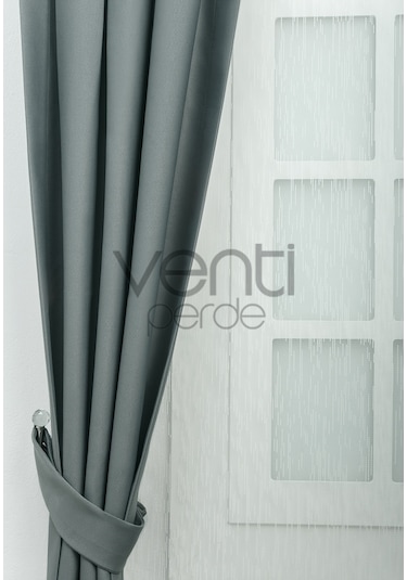 Blackout Karartma Güneşlik Düz Pilesiz Gri Kahve