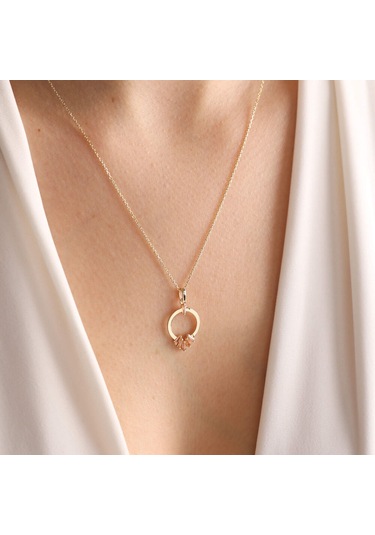 Altın Markiz Kolye Brown