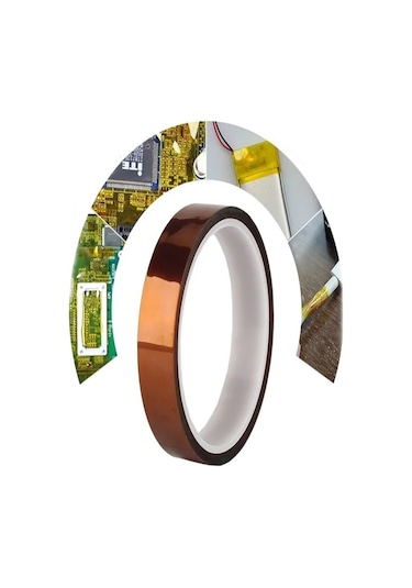 Kapton Bant 5mmx33m Yüksek Isıya Dayanıklı Yanmaz Bant