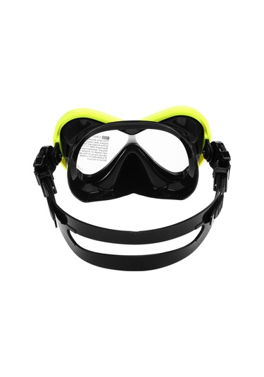 Geeksen Çocuklar İçin Tam Kurutma Süspansiyonlu Silikon Snorkel Gözlüğü Ve Solunum Borusu Seti - Sarı Sarı