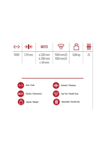 Bel Kürek Yaparlar 3200 Bel Küreği Sivri