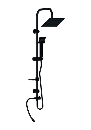 Gpd Sürgülü Duş Seti Tek Fonksiyonlu El Duşu Siyah Dst19-3-S Diğer