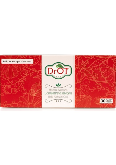 DrOT Kırmızı L-Carnitine ve Ginseng Ekstraktlı Karışık Bitki Çay