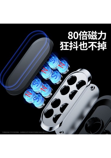 Symbee Araç İçin Manyetik 360 Döner Telefon Tutucu - Sağlam Tutma, Kolay Kurulum, Navigasyon İçin F16 Paketli