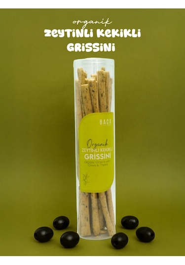Organik Zeytinli Kekikli Grissini