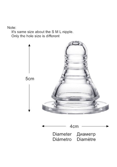 3 Adet/takım Lsr Yedek Süt Biberonu Bebek Biberon Standart Boyut Emzik S/m/l Boyutu Mevcut