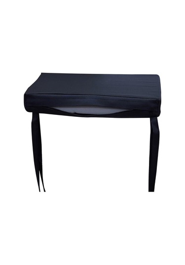 Mirzade 6 Adet Hera Siesta Minderi Su Geçirmez Kumaş 5 Cm Gri Sünger-siyah - 40 40