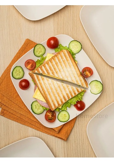 Al' Ternatıva Plastik Yemek Tabakları Seti, 12 Parça 152252210 Bej