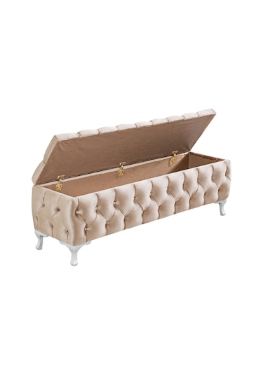 Setaymobilya Yatak Ucu Pufu, Cappy Bench, Sandıklı Ayakucu Pufu - 12 Renk