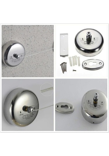 Reedark "iç Mekan Çamaşır Kurutma Askısı - 2.5m Çelik Tel & 22kg Taşıma Kapasiteli" Diğer