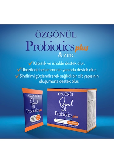 Özgönül Probiotics Plus & Zinc 30 Saşe
