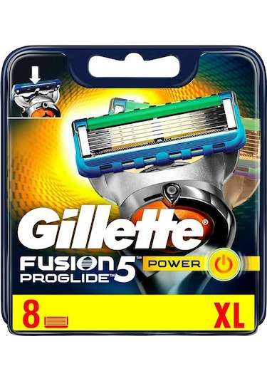 Gillette Fusion 5 Proglide Power XL Yedek Tıraş Bıçağı 8'li
