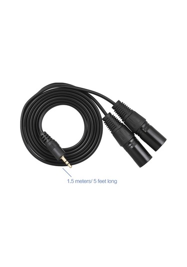 Flybuy Yüksek Xlr-3.5mm Ses Ses Profesyonel Ofc Net Maiyame Kaliteli Kablosu İletken İle 1.5m - Ak