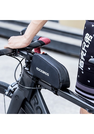 Rockbros Yansıtıcı Çerçeve Tüpü Büyük Kapasiteli Bisiklet Ön Çanta Çok Renkli
