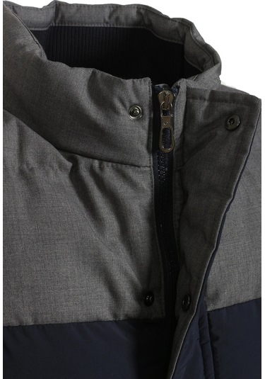 Erkek Slim Fit Lacivert Rüzgar Ve Su Itici Termo Iç Astarlı Nefes Alabilen Yelek Ncs Jeans 4514-Lacivert