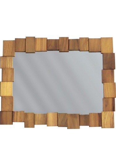 Akis 10 Duvar Aynası Ahşap