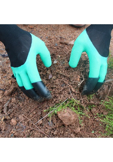 Homyl Bahçe Eldivenleri Pençeleri Malzemeleri Budama Yard Siyah