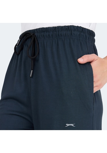 Slazenger KRISTER IN Kadın Cepli Bol Paça Koyu Gri Eşofman Altı