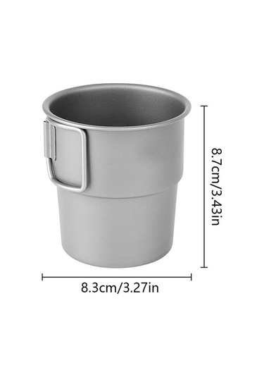 Tongxida Saf Titan Camping Bardakı - Hafif, Dayanıklı, Soğuk Suyu Tutacak Dış Mekan Kupa 300ml Çok Renkli Çok Renkli