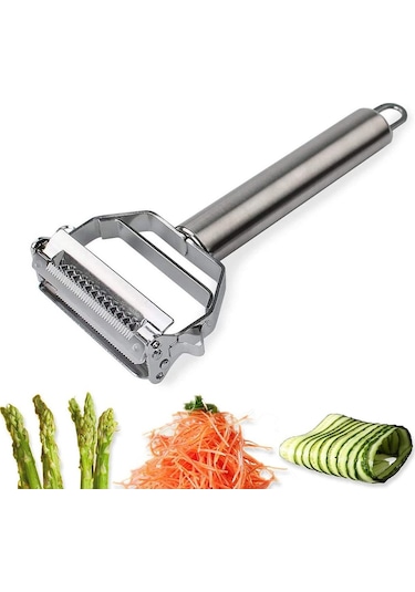 Julien Sebze Meyve Doğrayıcı Soyucu Çift Fonksiyonlu Paslanmaz