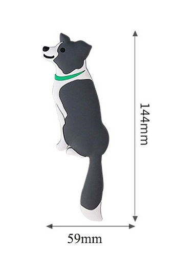 Dancemonkey Cbtx Bbq-029 Karikatür Kedi Köpek Duvar Kancası - Traceless Askı Yapışkan Bantlı Köpek D4 Model Çok Renkli