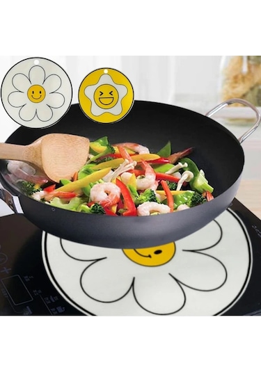 Willowhaven Yapışmaz Ocak Matı Kaymaz Tabanlı Cam Ocak Koruması Dayanıklı Silikon