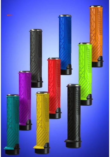 Enlee Mtb Bmx Silikon Bisiklet Elcik Kaymaz Yapı 140 Mm Bisiklet Elciği Kolay Kavrama Gold Sarı Sarı