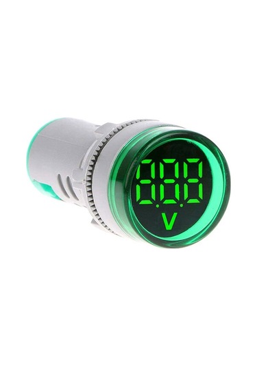 Momentum 22mm Voltmetre Sinyal Lambası 12-500VAC Yeşil MB3-EV536