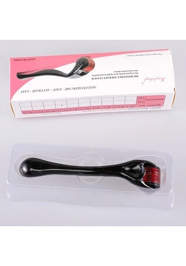 Sıyah 0.25 Mm 540 Derma Silindiri Saf Mikro Iğneleme 0.2/0.25/0.3mm Iğneler Uzunluk Titanyum Dermoroller Yüz Profesyonel Için Mikroniddle Silindir 2wb76y Çok Renkli