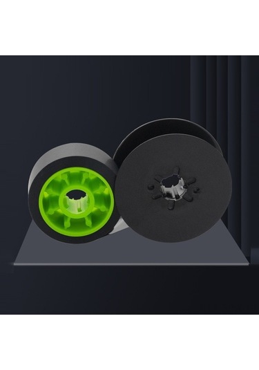 Besthome1 5 Adet 12mm X 50m Siyah Karbon Şerit, Lm-370/380/390/550a/e Uyumlu, Etiket Makinesi İçin